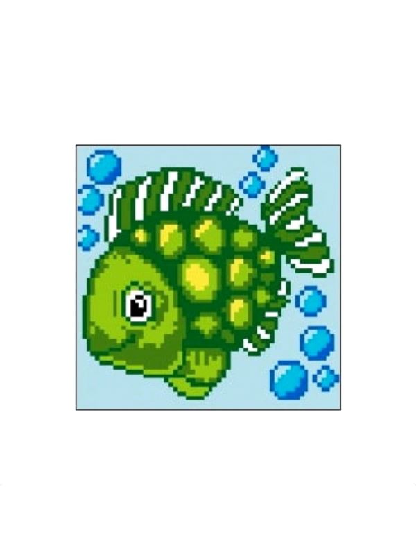 Kanwa z nadrukiem GRAFIKO - 15x15 cm - 0502-2