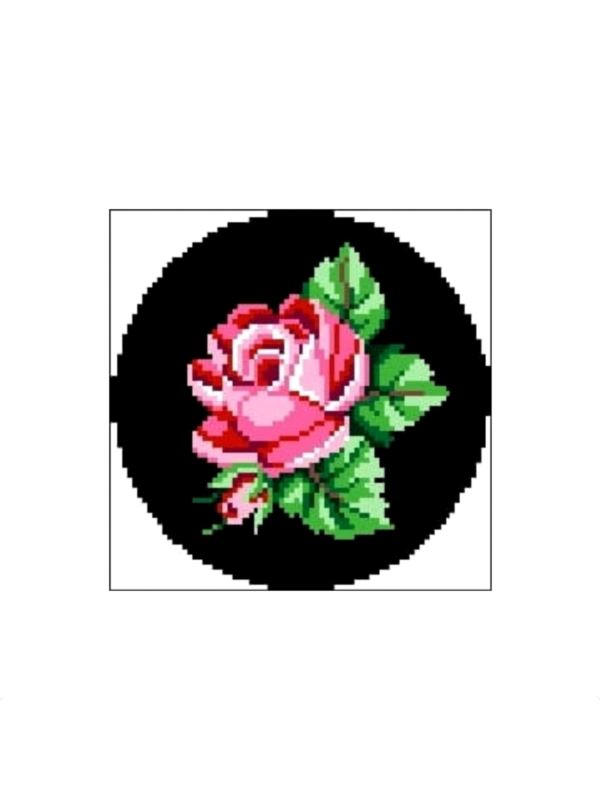 Kanwa z nadrukiem GRAFIKO - 15x15 cm - 0399