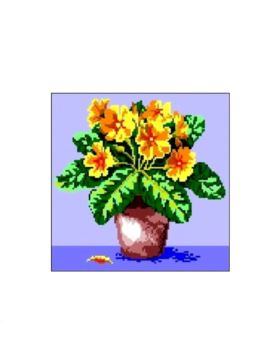 Kanwa z nadrukiem GRAFIKO - 15x15 cm - 0398
