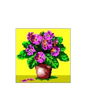 Kanwa z nadrukiem GRAFIKO - 15x15 cm - 0397