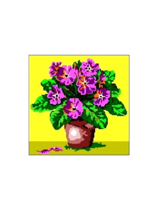 Kanwa z nadrukiem GRAFIKO - 15x15 cm - 0397