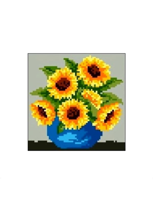 Kanwa z nadrukiem GRAFIKO - 15x15 cm - 0377