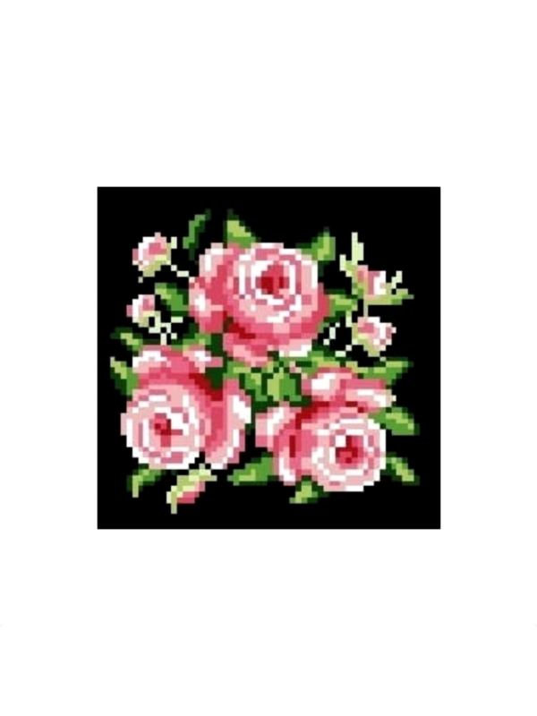 Kanwa z nadrukiem GRAFIKO - 15x15 cm - 0376