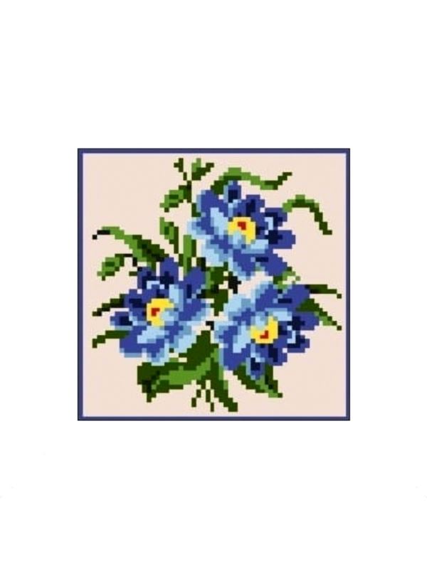 Kanwa z nadrukiem GRAFIKO - 15x15 cm - 0371
