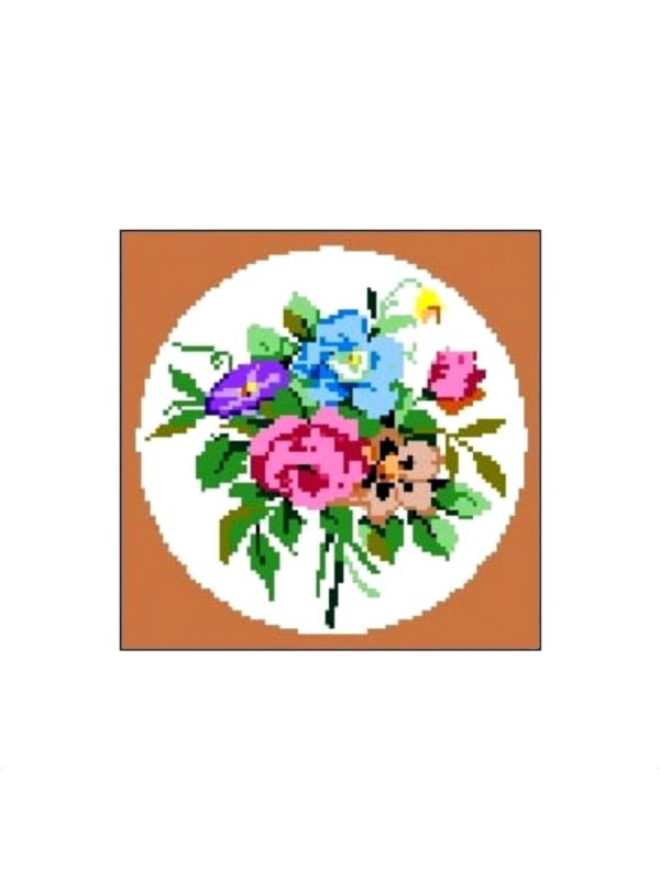 Kanwa z nadrukiem GRAFIKO - 15x15 cm - 0358