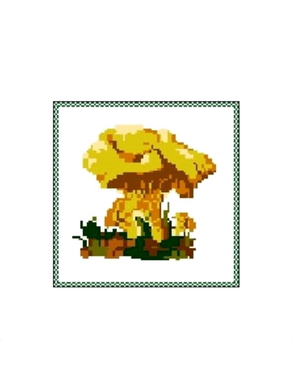 Kanwa z nadrukiem GRAFIKO - 15x15 cm - 0317