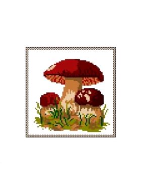Kanwa z nadrukiem GRAFIKO - 15x15 cm - 0316
