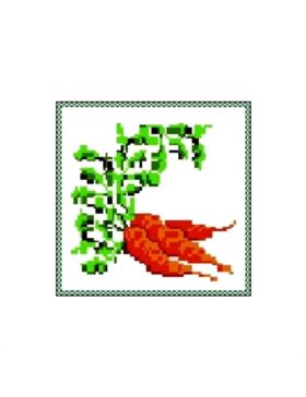Kanwa z nadrukiem GRAFIKO - 15x15 cm - 0315