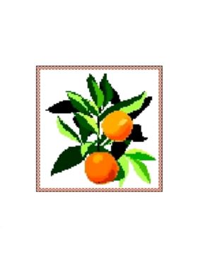 Kanwa z nadrukiem GRAFIKO - 15x15 cm - 0314