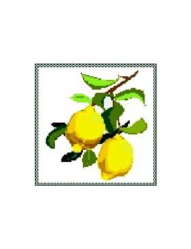 Kanwa z nadrukiem GRAFIKO - 15x15 cm - 0308