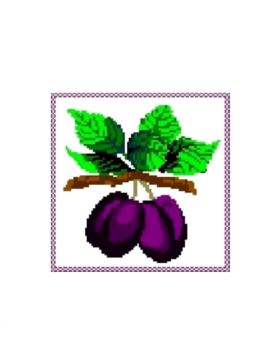 Kanwa z nadrukiem GRAFIKO - 15x15 cm - 0307