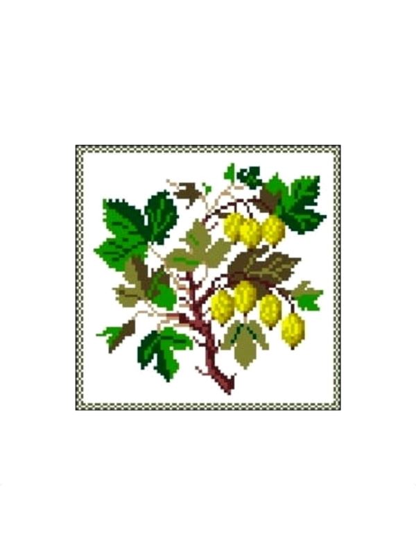 Kanwa z nadrukiem GRAFIKO - 15x15 cm - 0306