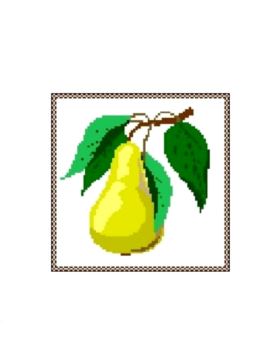 Kanwa z nadrukiem GRAFIKO - 15x15 cm - 0305