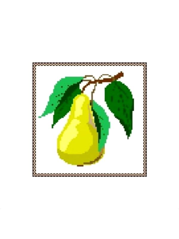 Kanwa z nadrukiem GRAFIKO - 15x15 cm - 0305