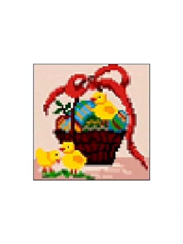 Kanwa z nadrukiem GRAFIKO - 15x15 cm - 0126