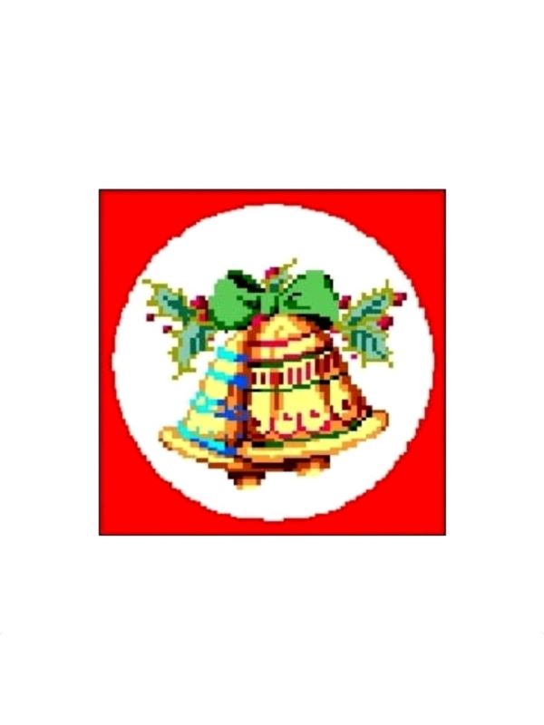Kanwa z nadrukiem GRAFIKO - 15x15 cm - 0101-A