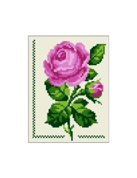 Kanwa z nadrukiem GRAFIKO - 15x20 cm - 0442-3