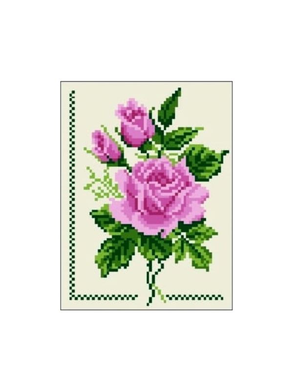 Kanwa z nadrukiem GRAFIKO - 15x20 cm - 0440-1