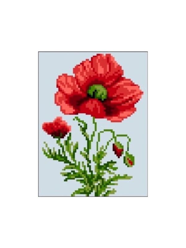 Kanwa z nadrukiem GRAFIKO - 15x20 cm - 0431-1