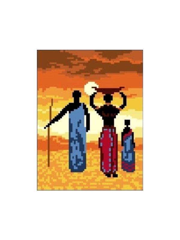Kanwa z nadrukiem GRAFIKO - 15x20 cm - 0422-1
