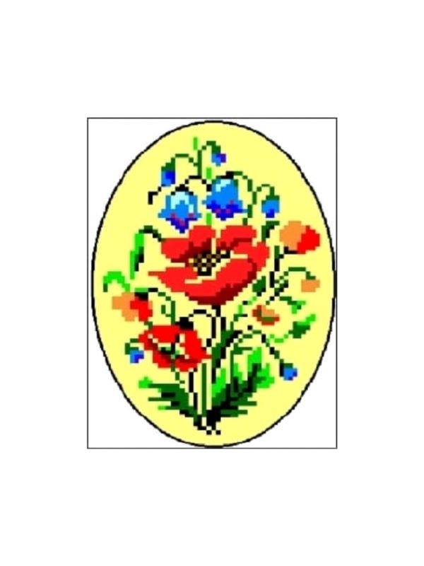 Kanwa z nadrukiem GRAFIKO - 15x20 cm - 0052