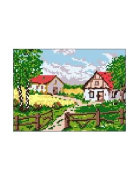 Kanwa z nadrukiem GRAFIKO - 18x24 cm - 0765