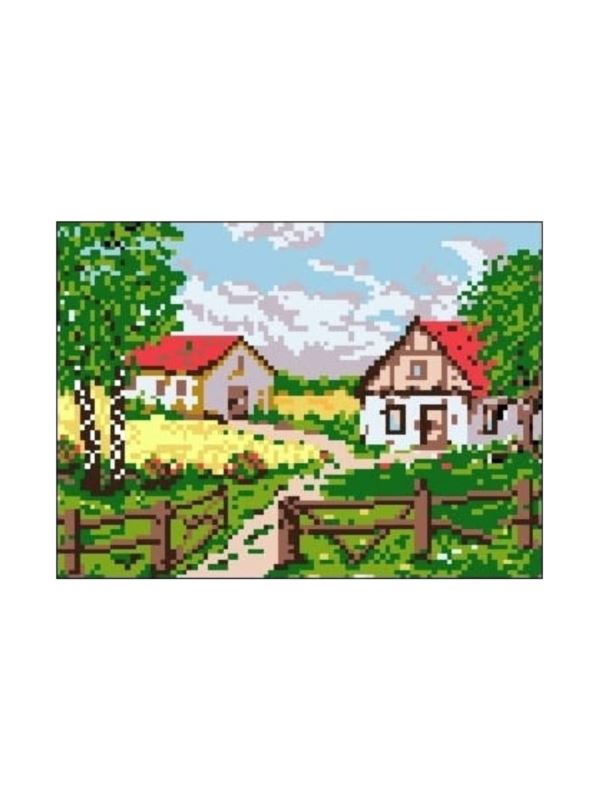 Kanwa z nadrukiem GRAFIKO - 18x24 cm - 0765