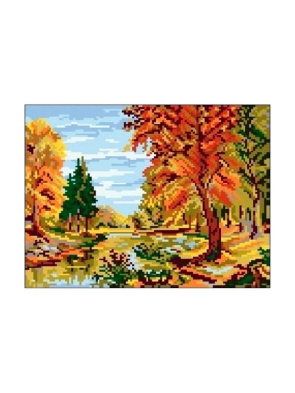 Kanwa z nadrukiem GRAFIKO - 24x30 cm - 1148