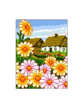 Kanwa z nadrukiem GRAFIKO - 24x30 cm - 1098-A