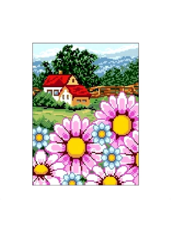 Kanwa z nadrukiem GRAFIKO - 24x30 cm - 1094-2