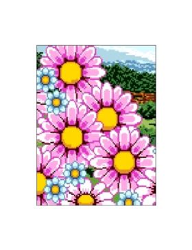 Kanwa z nadrukiem GRAFIKO - 24x30 cm - 1093-1