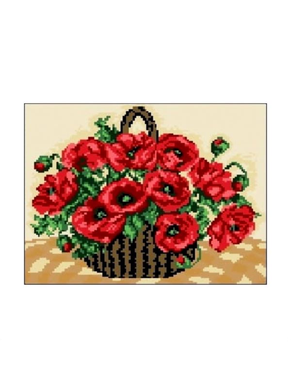 Kanwa z nadrukiem GRAFIKO - 24x30 cm - 1087