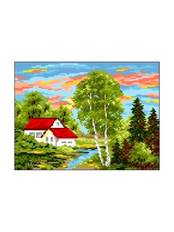 Kanwa z nadrukiem GRAFIKO - 24x30 cm - 1086