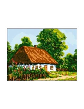 Kanwa z nadrukiem GRAFIKO - 24x30 cm - 1073