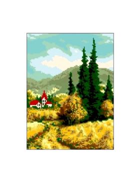 Kanwa z nadrukiem GRAFIKO - 24x30 cm - 1065