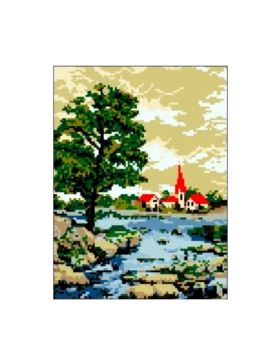 Kanwa z nadrukiem GRAFIKO - 24x30 cm - 1062