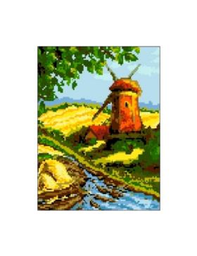 Kanwa z nadrukiem GRAFIKO - 24x30 cm - 1061
