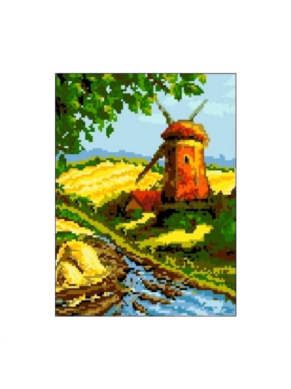 Kanwa z nadrukiem GRAFIKO - 24x30 cm - 1061