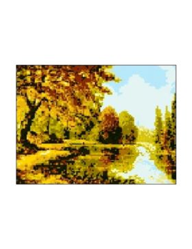 Kanwa z nadrukiem GRAFIKO - 24x30 cm - 1058