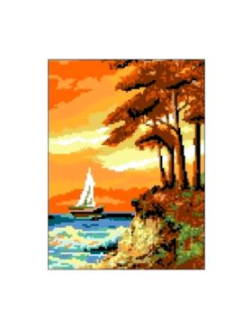 Kanwa z nadrukiem GRAFIKO - 24x30 cm - 1055