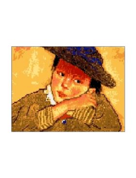 Kanwa z nadrukiem GRAFIKO - 24x30 cm - 1050