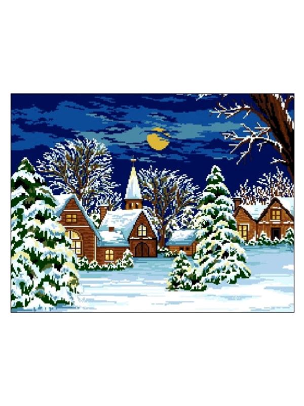 Kanwa z nadrukiem GRAFIKO - 50x65 cm - 9010