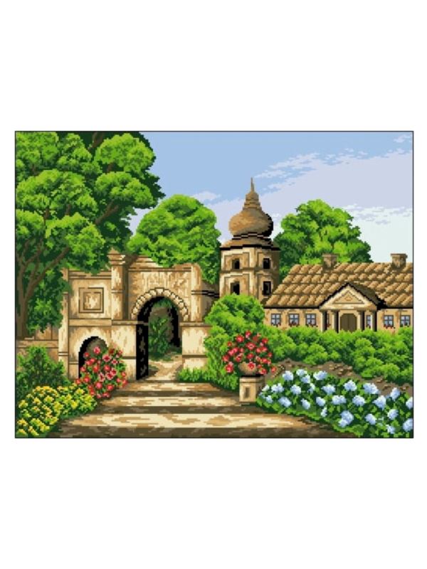 Kanwa z nadrukiem GRAFIKO - 50x65 cm - 9007