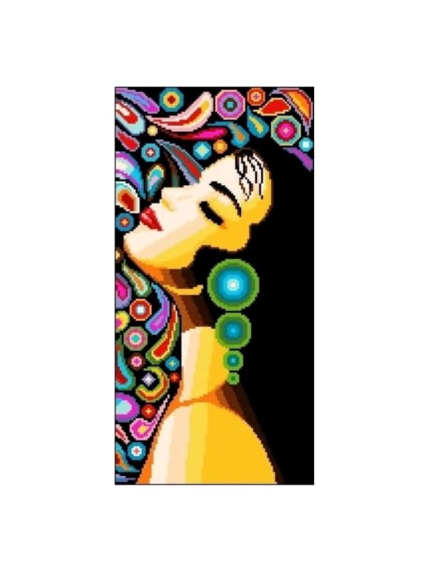 Kanwa z nadrukiem GRAFIKO - 25x50 cm - 6550-2
