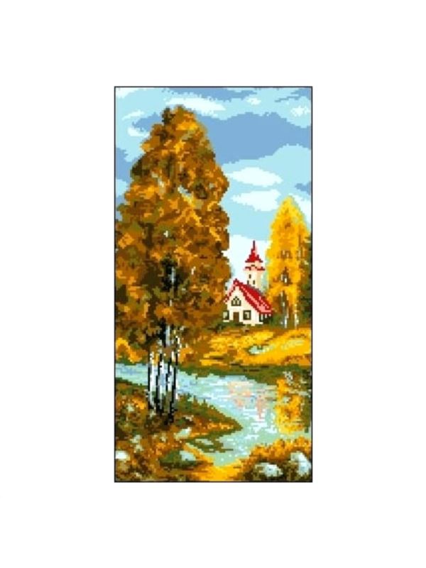 Kanwa z nadrukiem GRAFIKO - 25x50 cm - 6508