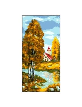 Kanwa z nadrukiem GRAFIKO - 25x50 cm - 6508