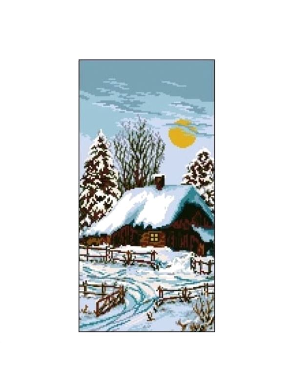 Kanwa z nadrukiem GRAFIKO - 25x50 cm - 6505