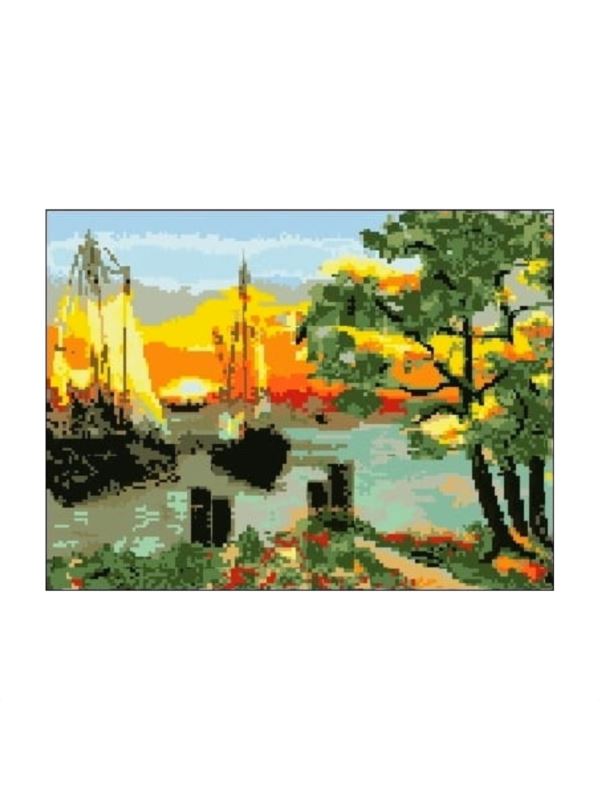 Kanwa z nadrukiem GRAFIKO - 30x40 cm - 3030