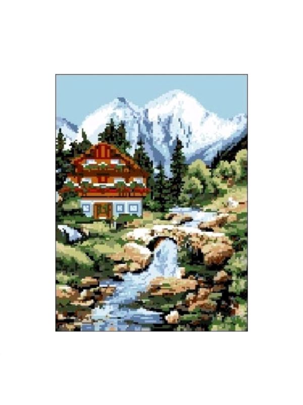 Kanwa z nadrukiem GRAFIKO - 30x40 cm - 3011