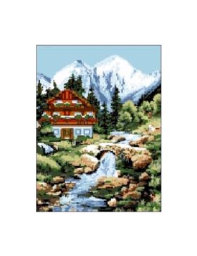 Kanwa z nadrukiem GRAFIKO - 30x40 cm - 3011